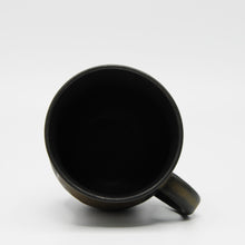 Load image into Gallery viewer, Matte Black and Copper Mug 16floz
