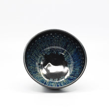 Load image into Gallery viewer, Black and Blue Cereal Bowl 13cm
