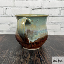 Load image into Gallery viewer, Turquoise and Copper Mug 15 fl oz
