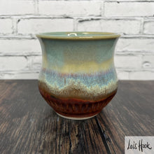 Load image into Gallery viewer, Turquoise and Copper Mug 15 fl oz
