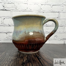 Load image into Gallery viewer, Turquoise and Copper Mug 15 fl oz
