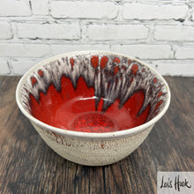 Load image into Gallery viewer, Red and White Cereal Bowl 16cm
