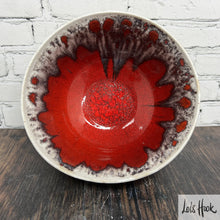 Load image into Gallery viewer, Red and White Cereal Bowl 16cm
