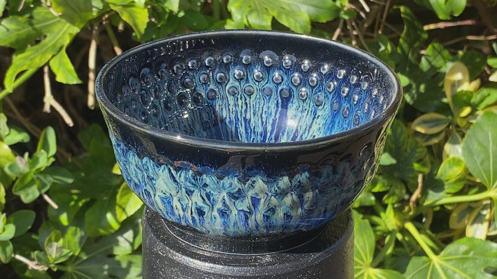 Black and Blue Cereal Bowl 13cm