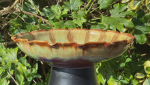 Load and play video in Gallery viewer, Sand Yellow and Copper Fruit Bowl 24cm
