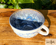 Load image into Gallery viewer, Blue and White Mug 15 fl oz
