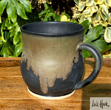 Load image into Gallery viewer, Matte Black and Copper Mug 16floz
