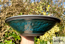 Load image into Gallery viewer, Smokey Blue Fruit Bowl 23cm
