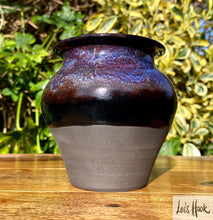 Load image into Gallery viewer, Blue and Matte Grey Vase 11cm
