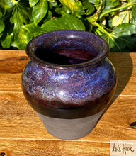 Load image into Gallery viewer, Blue and Matte Grey Vase 11cm
