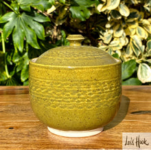 Load image into Gallery viewer, Olive Green Pot with Lid 9.5cm
