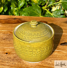 Load image into Gallery viewer, Olive Green Pot with Lid 9.5cm
