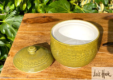 Load image into Gallery viewer, Olive Green Pot with Lid 9.5cm
