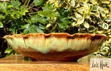 Load image into Gallery viewer, Sand Yellow and Copper Fruit Bowl 24cm
