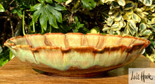 Load image into Gallery viewer, Sand Yellow and Copper Fruit Bowl 24cm
