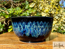 Load image into Gallery viewer, Black and Blue Cereal Bowl 13cm
