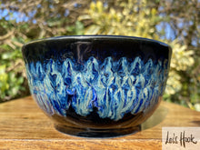 Load image into Gallery viewer, Black and Blue Cereal Bowl 13cm
