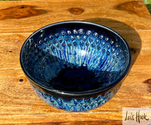 Load image into Gallery viewer, Black and Blue Cereal Bowl 13cm
