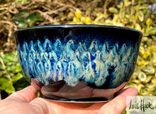 Load image into Gallery viewer, Black and Blue Cereal Bowl 13cm
