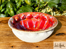 Load image into Gallery viewer, Red and White Cereal Bowl 15cm
