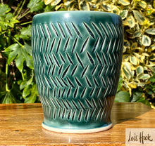 Load image into Gallery viewer, Rainforest Green Vase 14cm
