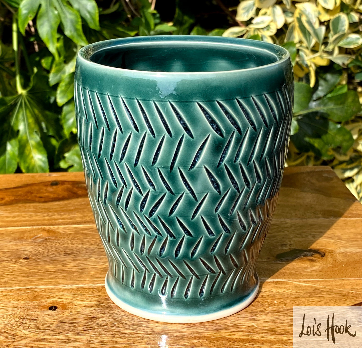 Rainforest Green Vase 14cm