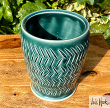 Load image into Gallery viewer, Rainforest Green Vase 14cm
