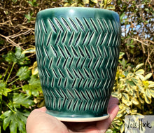 Load image into Gallery viewer, Rainforest Green Vase 14cm
