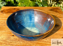 Load image into Gallery viewer, Blue and Copper Fruit Bowl 15cm
