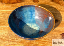 Load image into Gallery viewer, Blue and Copper Fruit Bowl 15cm
