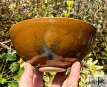 Load image into Gallery viewer, Blue and Copper Fruit Bowl 15cm
