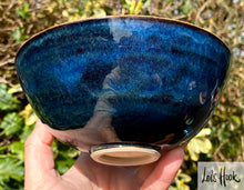 Load image into Gallery viewer, Blue and Copper Fruit Bowl 15cm
