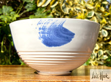 Load image into Gallery viewer, White and Blue Cereal Bowl 13.5cm
