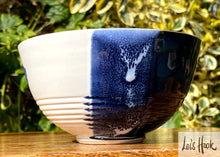 Load image into Gallery viewer, White and Blue Cereal Bowl 13.5cm
