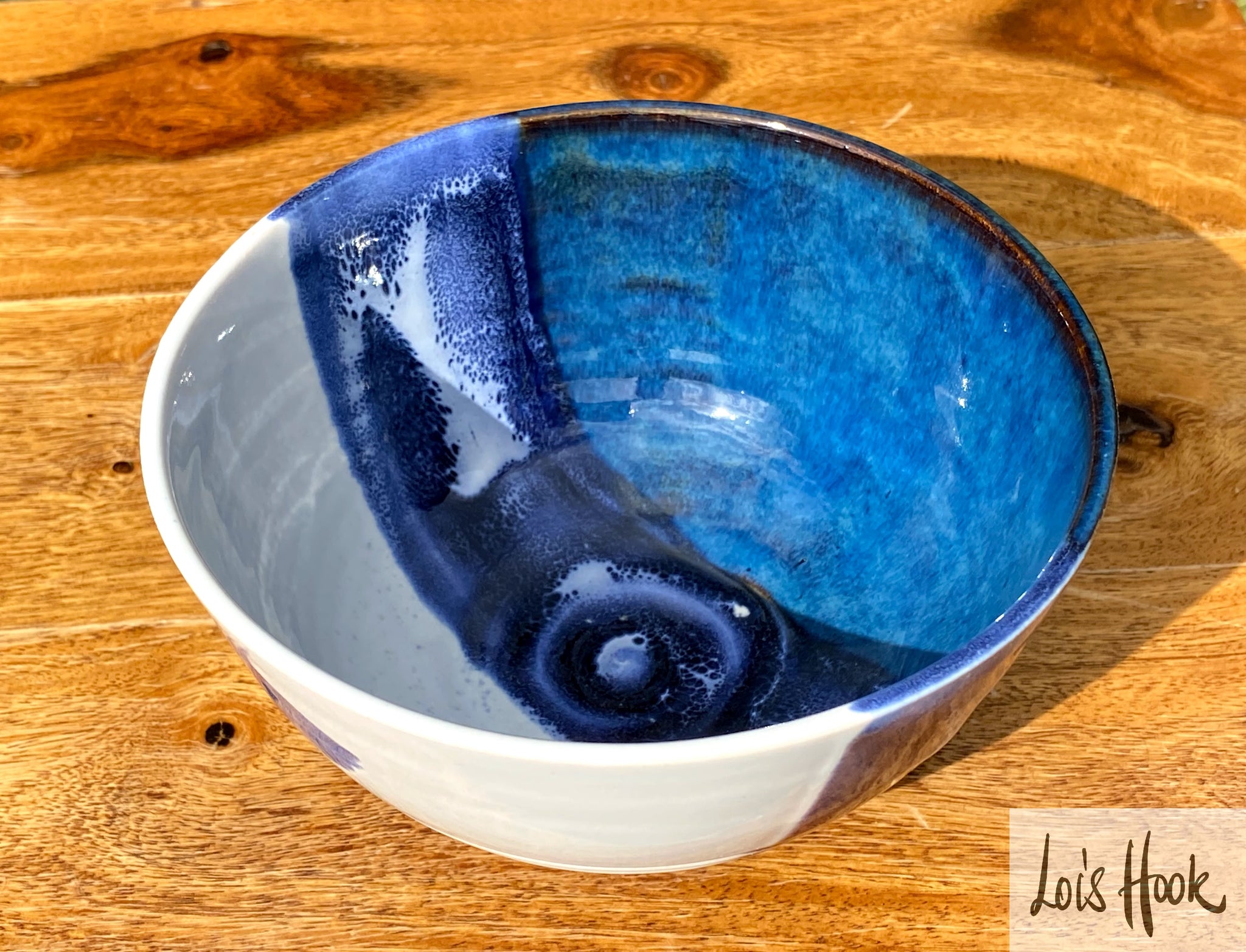 Fun Bowl Blue Sectioned Cereal Bowl with Blue Handle – LITTOES