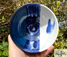 Load image into Gallery viewer, White and Blue Cereal Bowl 13.5cm
