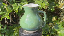 Load and play video in Gallery viewer, Emerald Green Milk Jug 10.5cm
